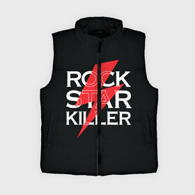 Женский жилет утепленный 3D с принтом ROCK STAR KILLER ,  |  | anarchy | garage | hard rock | metal | music | punk rock | punks not dead | rock music | rocker | rocknroll | анархия | гаражный рок | гитара | гранж | металл | музыка | панк рок | рок музыка | рок н ролл | рокер | трэш метал | тяжелый рок | хард рок