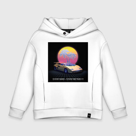 Детское худи Oversize хлопок с принтом Stay Rad, Stay Retro (Retrowave) , френч-терри — 70% хлопок, 30% полиэстер. Мягкий теплый начес внутри —100% хлопок | боковые карманы, эластичные манжеты и нижняя кромка, капюшон на магнитной кнопке | Тематика изображения на принте: 80s | 80е | countach | lamborghini | neon | rad | retrowave | sun | коунташ | ламборгини | неон | пальмы | ретровейв