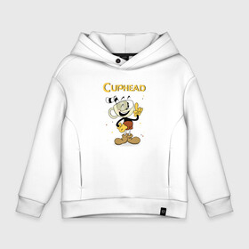 Детское худи Oversize хлопок с принтом Cuphead. Шоу Чашечка , френч-терри — 70% хлопок, 30% полиэстер. Мягкий теплый начес внутри —100% хлопок | боковые карманы, эластичные манжеты и нижняя кромка, капюшон на магнитной кнопке | cuphead | cuphead show | желтый | игра cuphead | капхед | капхед и магмен | капхэд | коричневый | кружечка | кружечка и чаше | купхед | лого cuphead | лого чашечка | логотип cuphead | логотип чашечка | мультфильм