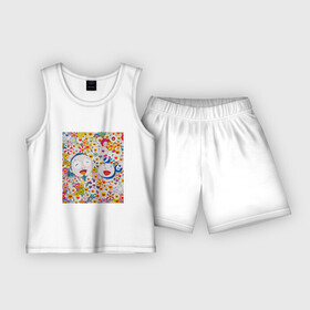 Детская пижама с шортами хлопок с принтом Friends TM ,  |  | Тематика изображения на принте: art | artist | colors | japanart | искусство | картины | художник | цветы