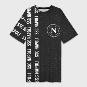 Платье-футболка 3D с принтом SSC NAPOLI + Графика ,  |  | club | footbal | logo | napoli | ssc | знак | клуб | логотип | логотипы | наполи | паттерн | символ | символы | соты | форма | футбол | футбольная | футбольный
