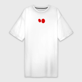 Платье-футболка хлопок с принтом Blood Donor Day ,  |  | благотворительность | день | донор | кровь | медицина | надпись | название | тельца