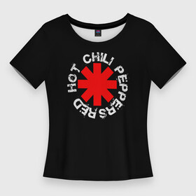 Женская футболка 3D Slim с принтом Red Hot Chili Peppers  Rough Logo ,  |  | Тематика изображения на принте: anthony | balzari | by | californication | chili | flea | freaky | frusciante | getaway | hot | im | john | kiedis | logo | love | michael | pepper | peppers | red | rough | styley | the | unlimited | way | with | you | бальзари | горячий | джон |