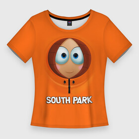 Женская футболка 3D Slim с принтом Южный парк  Кенни МакКормик ,  |  | kenny | south park | кенни | мультфильм | саус парк | сауспарк | сериал | южный парк