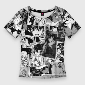 Женская футболка 3D Slim с принтом Убийца Акамэ pattern ,  |  | akame | akame ga kill | anime | leone | mine | tatsumi | акамэ | аниме | анимэ | леоне | майн | тацуми