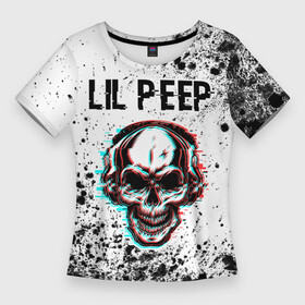 Женская футболка 3D Slim с принтом Lil Peep  ЧЕРЕП  Краска ,  |  | lil | lil peep | music | peep | rap | краска | краски | лил | музыка | пип | рэп | рэпер | рэперы | рэпперы | хип | хип хоп | хоп | череп