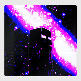 Магнитный плакат 3Х3 с принтом MINECRAFT - CREEPER , Полимерный материал с магнитным слоем | 9 деталей размером 9*9 см | Тематика изображения на принте: creeper | game | minecraft | звезды | игра | компьютерная игра | крипер | майнкрафт | мейнкрафт | небо