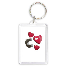 Брелок прямоугольный 35*50 с принтом Red Hearts ,  |  | hearts | love | magnetic | red | любовь | магнит | сердце