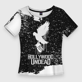 Женская футболка 3D Slim с принтом Hollywood Undead  CHAOS Out Now ,  |  | full | hollywood | hollywood undead | lyrics | music | official | records | rock | song | theextremeundead | undead | video | youtube