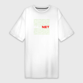 Платье-футболка хлопок с принтом KILLNET матрица ,  |  | hack | it | killnet | xacker | матрица | программист | сис админ | хакер