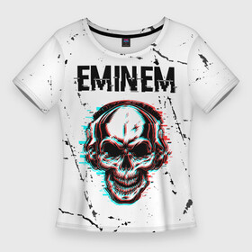 Женская футболка 3D Slim с принтом Eminem  ЧЕРЕП  Потертости ,  |  | eminem | music | rap | гранж | музыка | рэп | рэпер | рэперы | рэпперы | хип | хип хоп | хоп | череп | эминем