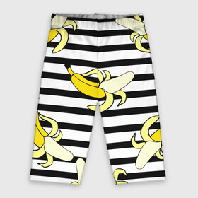 Велосипедки 3D с принтом Banana pattern  Summer ,  |  | banana | fashion | pattern | summer | банан | лето | мода | узор