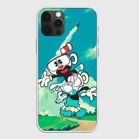 Чехол для iPhone 12 Pro Max с принтом 2 Чашечки | Cuphead , Силикон |  | cuphead | cupheadshow | игра чашки | капхед | капхэд | нетфликс | чашечки | чашка | чашки | шоу | шоу чашечка