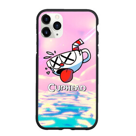 Чехол для iPhone 11 Pro Max матовый с принтом Cuphead | Разбитая чашечка , Силикон |  | cuphead | cupheadshow | игра чашки | капхед | капхэд | нетфликс | чашечки | чашка | чашки | шоу | шоу чашечка