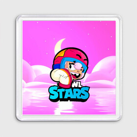 Магнит 55*55 с принтом Иконка brawlstars Бонни Bonny , Пластик | Размер: 65*65 мм; Размер печати: 55*55 мм | Тематика изображения на принте: boni | bonnie | brawl | brawl stars | brawlstars | brawl_stars | бони | бонни | бравлстарс