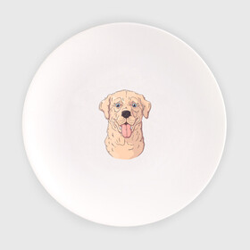 Тарелка с принтом Морда пса с высунутым языком , фарфор | диаметр - 210 мм
диаметр для нанесения принта - 120 мм | пес | песик | собака | собачка | язык
