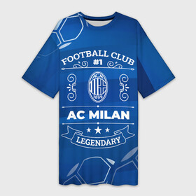 Платье-футболка 3D с принтом AC Milan Legends ,  |  | ac milan | club | football | logo | milan | камуфляж | клуб | лого | милан | милитари | мяч | символ | спорт | футбол | футболист | футболисты | футбольный