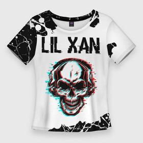 Женская футболка 3D Slim с принтом Lil Xan  ЧЕРЕП  Краска ,  |  | lil | lil xan | music | paint | rap | xan | брызги | краска | ксан | лил | музыка | рэп | рэпер | рэперы | рэпперы | хип | хип хоп | хоп | череп