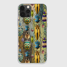 Чехол для iPhone 12 Pro Max с принтом Яркие жуки , Силикон |  | божья коровка | жуки | насекомые | природа | яркие жуки