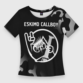 Женская футболка 3D Slim с принтом Eskimo Callboy  КОТ  Камуфляж ,  |  | band | callboy | eskimo | eskimo callboy | metal | rock | группа | камуфляж | коллбой | кот | милитари | рок | эскимо