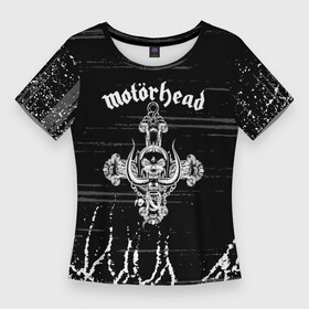 Женская футболка 3D Slim с принтом МОТОРХЭД. ,  |  | aceofspades | borntolose | hard rock | lemmy | livetowin | motorhead | motrhead | nwobhm | overkill | philcampbell | rock
