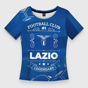 Женская футболка 3D Slim с принтом Lazio FC 1 ,  |  | club | football | lazio | logo | клуб | краска | лацио | лого | мяч | символ | спорт | футбол | футболист | футболисты | футбольный