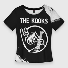Женская футболка 3D Slim с принтом The Kooks  КОТ  Краска ,  |  | band | kooks | metal | rock | the | the kooks | группа | кот | краска | кукс | рок