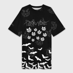 Платье-футболка 3D с принтом Pyrokinesis  летучей мыши ,  |  | pyrokinesis | андрей пирокинезис | каждаябарбистерва | левый баттл | музыка | музыкант | пирокинезис | рэп | рэпер | хип хоп