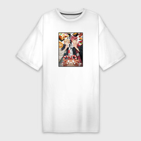 Платье-футболка хлопок с принтом Повар боец Сома арт ,  |  | anime | shokugeki no soma | shokugeki no souma | souma yukihira | аниме | анимэ | кулинарные поединки | повар боец сома | сома юкихира