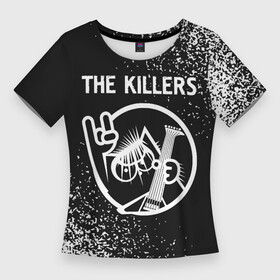 Женская футболка 3D Slim с принтом The Killers  КОТ  Краска ,  |  | band | killers | metal | rock | the | the killers | группа | кот | краска | рок | спрей