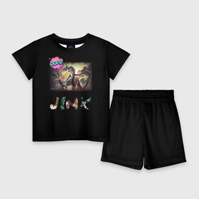 Детский костюм с шортами 3D с принтом Jinx  Arcane: League of Legends ,  |  | arcane | jinx | league of legends | аркейн | джинкс