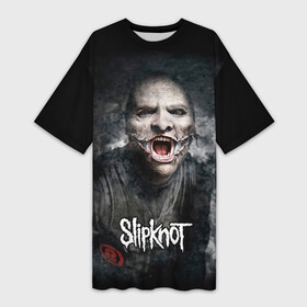 Платье-футболка 3D с принтом Slipknot  The Gray Chapter  Corey Taylor ,  |  | corey taylor | metal | musick | nu metal | rock | slipknot | the gray chapter | группа | кори тейлор | метал | музыка | музыканты | ню метал | портреты | постеры | рок | слипкнот