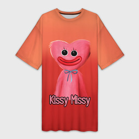 Платье-футболка 3D с принтом КИССИ МИССИ (KISSY MISSY) ,  |  | haggy waggy | kissy missy | poppy playtime | игра | кисси мисси | монстр | плэйтайм | попи плей тайм | попи плэй тайм | попиплейтам | попиплэйтайм | поппи плейтайм | поппиплэйтайм | розовый хагги вагги | хагги вагги