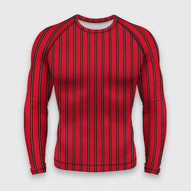 Мужской рашгард 3D с принтом Красно черный узор в полоску ,  |  | red striped | striped pattern | красный и черный | полоска | ретро