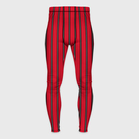 Мужские тайтсы 3D с принтом Красно черный узор в полоску ,  |  | red striped | striped pattern | красный и черный | полоска | ретро