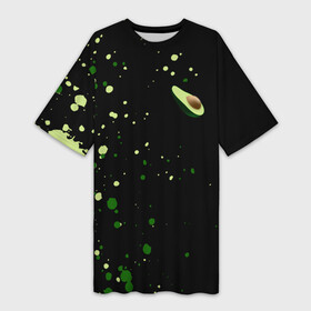 Платье-футболка 3D с принтом авокадо  avocado  брызги ,  |  | avocado | avocado couple | cartoon | ава | авокадо | забавно | пара авокадо | семейное веселье | смешные комиксы