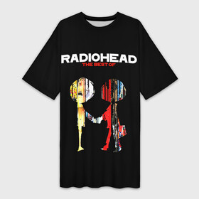 Платье-футболка 3D с принтом Radiohead The BEST ,  |  | radio head | radiohead | thom yorke | одержимый чем то | радио хед | радиохед | радиохэд | рок | рок группа | том йорк | томас эдвард йорк | фанат