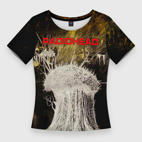 Женская футболка 3D Slim с принтом College EP  Radiohead ,  |  | Тематика изображения на принте: radio head | radiohead | thom yorke | одержимый чем то | радио хед | радиохед | радиохэд | рок | рок группа | том йорк | томас эдвард йорк | фанат