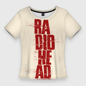 Женская футболка 3D Slim с принтом A Moon Shaped Pool  Radiohead ,  |  | Тематика изображения на принте: radio head | radiohead | thom yorke | одержимый чем то | радио хед | радиохед | радиохэд | рок | рок группа | том йорк | томас эдвард йорк | фанат