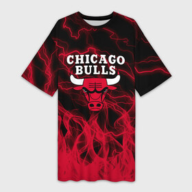 Платье-футболка 3D с принтом CHICAGO BULLS  ЧИКАГО БУЛЛС  МОЛНИИ ,  |  | alex caruso | bulls | chicago bulls | demar derozan | lonzo ball | nba | nikola vucevic | sport | zach lavine | баскет | баскетбол | спорт