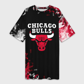 Платье-футболка 3D с принтом Чикаго Буллз  Chicago Bulls  Огонь ,  |  | alex caruso | bulls | chicago bulls | demar derozan | lonzo ball | nba | nikola vucevic | sport | zach lavine | баскет | баскетбол | спорт