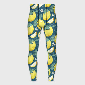Мужские тайтсы 3D с принтом Cute lemon pattern ,  |  | fruit | lemon | pattern | лимон | лимоны | паттерн | фрукт | фрукты