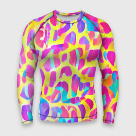 Мужской рашгард 3D с принтом Красочные пятна ,  |  | bright | colors | expression | funny | multicoloured | pattern | positive | spots | summer | веселый | выразительный | добрый | забавный | красивый | красочный | летний | паттерн | позитивный | пятна | радостный | разноцветный