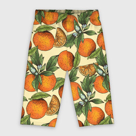 Велосипедки 3D с принтом Узор Апельсиновое настроение ,  |  | drawn | fruit | frukt | frukti | frukty | hand | handdrawn | orange | pattern | summer | tropical | апельсиновый сок | апельсины | вручную | лето | паттерн | рисунок от руки | фруктовый узор | целые апельсины