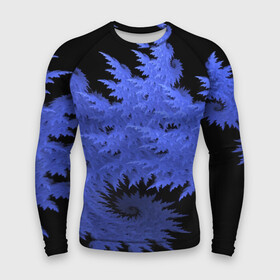 Мужской рашгард 3D с принтом Абстрактный морозный узор  Abstract frost pattern ,  |  | abstraction | fashion | frost | neon | pattern | абстракция | мода | мороз | неон | узор