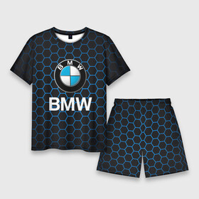 Мужской костюм с шортами 3D с принтом БМВ  СОТЫ ,  |  | bmw | bmw performance | m | motorsport | performance | бмв | моторспорт