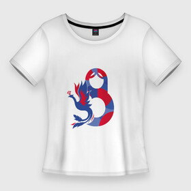 Женская футболка 3D Slim с принтом Системный мир ,  |  | матрёшка | мечтатели и рассказчики | наши герои | патриотизм | системный мир | славянский мир