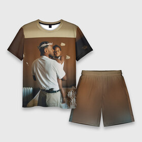 Мужской костюм с шортами 3D с принтом Kendrick Lamar, Mr. Morale  The Big Steppers ,  |  | album | kendric | kendrick | kendrik | lamar | mr. morale | the big steppers | альбом | кендрик | ламар | новый