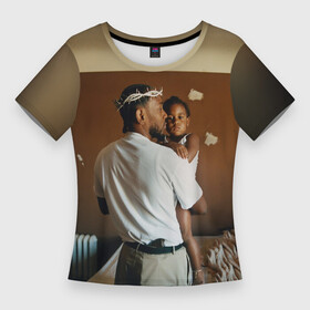 Женская футболка 3D Slim с принтом Kendrick Lamar, Mr. Morale  The Big Steppers ,  |  | album | kendric | kendrick | kendrik | lamar | mr. morale | the big steppers | альбом | кендрик | ламар | новый