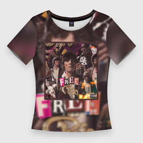 Женская футболка 3D Slim с принтом OG BUDA  FREERIO ,  |  | budaog | fr2 | free rio 2 | freerio | freerio2 | luv | mayot | melon | music | og buda | ogbuda | soda | буда | детройт | дрилл | оджи | опг | оуджи | сити